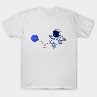 Astronaut plays Neptune Soccer T-Shirt